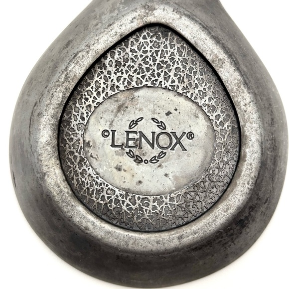 Vintage Lenox Pewter Rooster Spoon Rest / Stove Saver - Picture 5 of 7